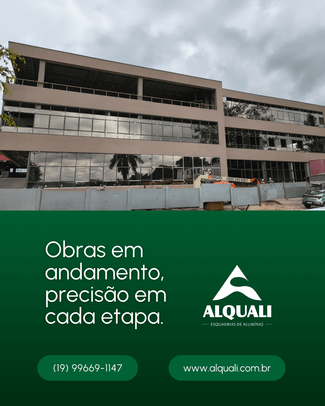 Obras em andamento, precisão em cada etapa