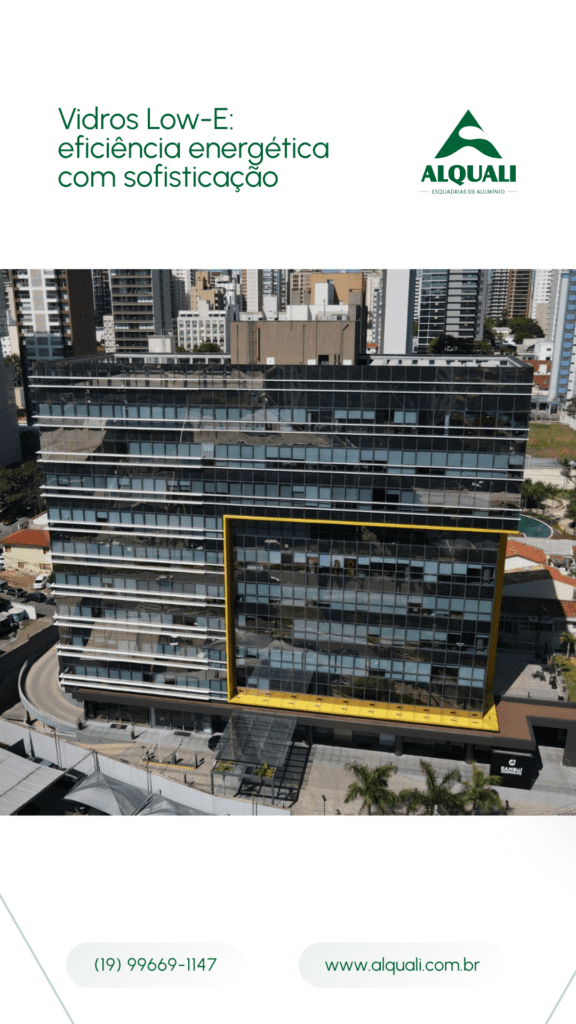 Vidros Low-E: eficiência energética com sofisticação. Fale com nossos especialistas e descubra a melhor solução para o seu projeto.