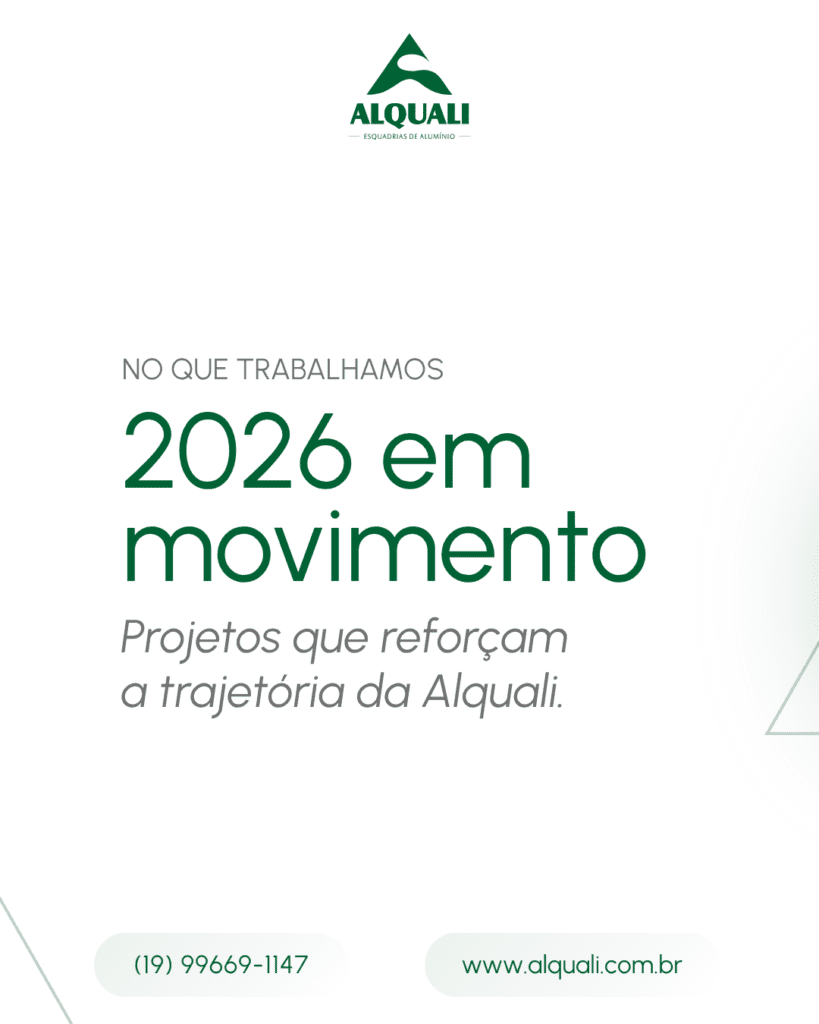 2026 em movimento: projetos que reforçam a trajetória da Alquali. 2026 tem sido um ano de continuidade, expansão e consolidação para a Alquali.